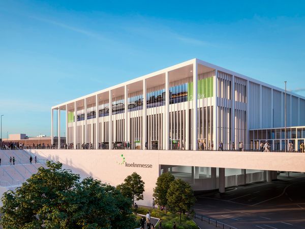 Visualisierte Baupläne des neuen Kongresszentrums in Köln.