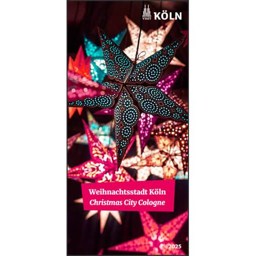 Auf dem Cover sind bunte Weihnachtssterne zu sehen