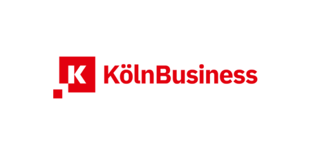 Auf dem Bild ist das Logo von KölnBusiness zu sehen.