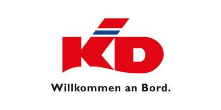 Auf dem Bild ist das Logo der Köln-Düsseldorfer Deutsche Rheinschiffahrt AG zu sehen.