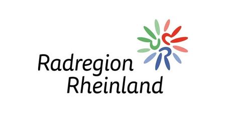 Auf dem Bild ist das Logo der Radregion Rheinland zu sehen.
